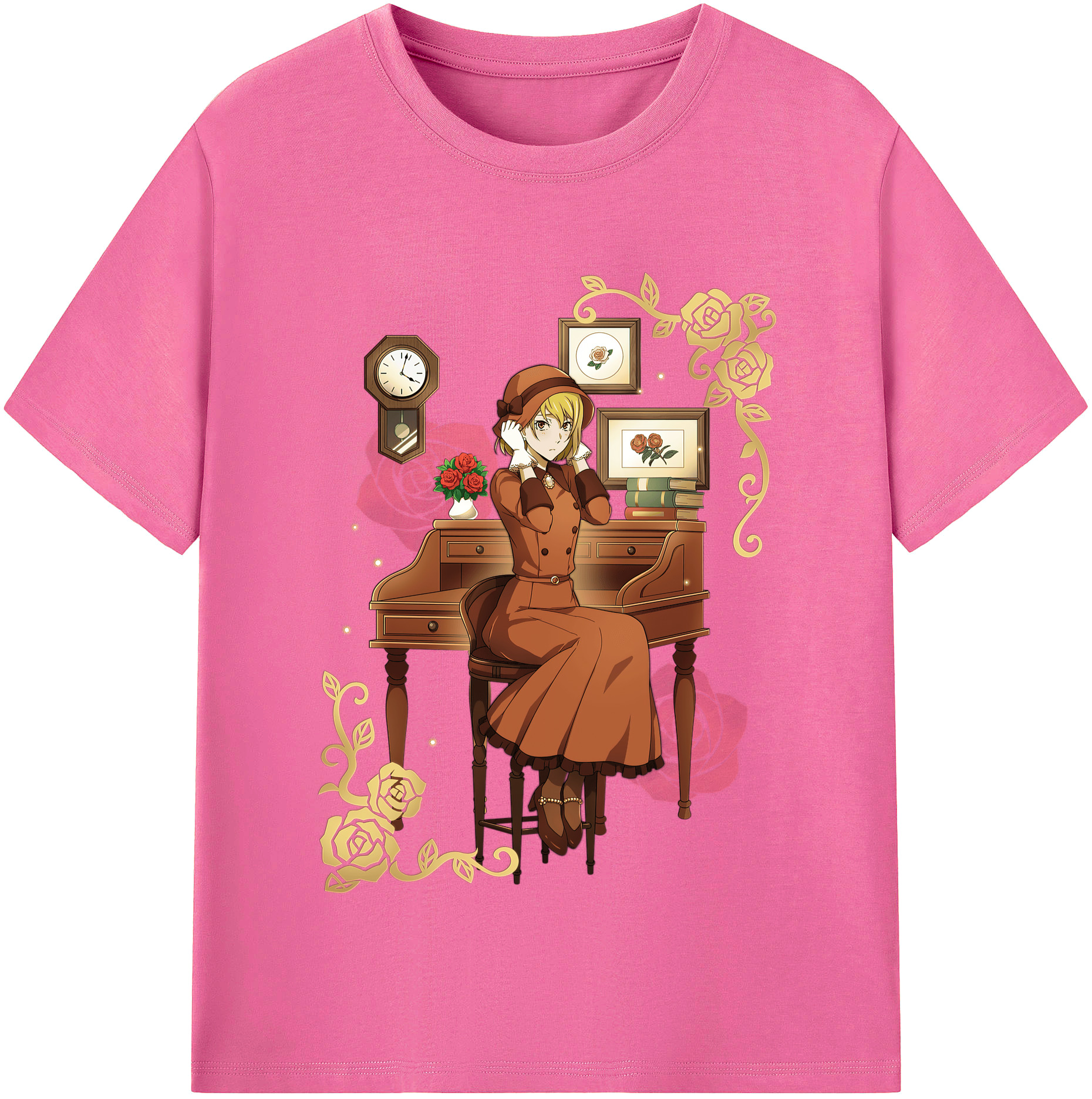 （画像用） 文豪ストレイドッグス Bungo Stray Dogs レディースカジュアルプリントTシャツ（綿100％）